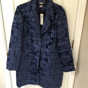 Chico’s ChenilleJacquard Topper, NWT, Size 12 ( 2 in Chico’s Sizing )